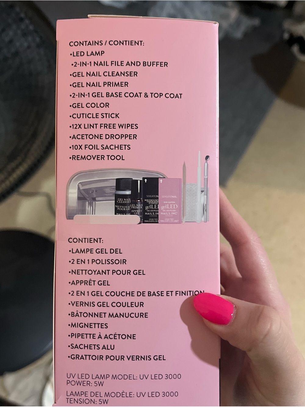 gelLED LED Manicure Kit - Pink - Picture 2 of 3